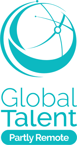 Global Teacher Partly Remote Logo Vertical Color