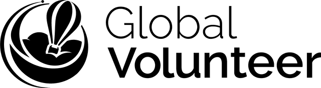 Global Volunteer Logo Horizontal Black