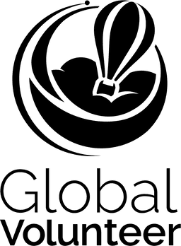 Global Volunteer Logo Vertical Black