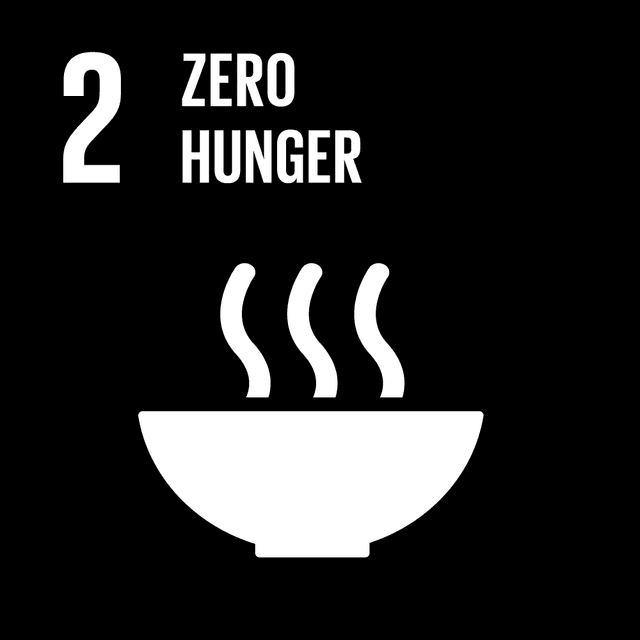 SDGs 2 Zero Hunger Black