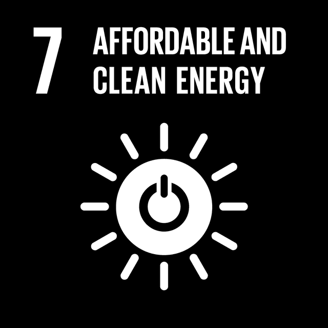 SDGs 7 Affordable and Clean Energy Black