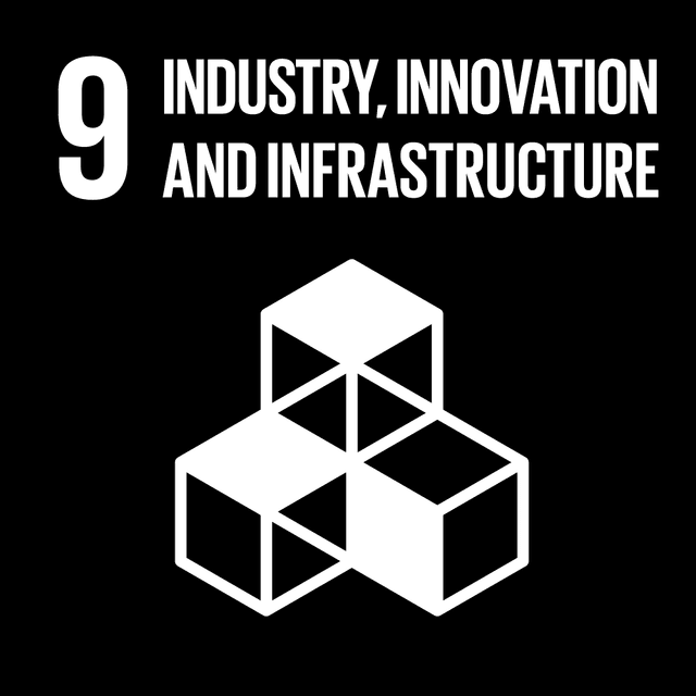 SDGs 9 Industry Innovation and Infrastructure Black