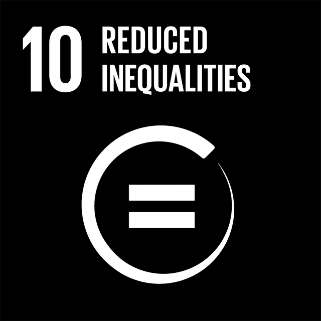 SDGs 10 Reduced Inequality Black