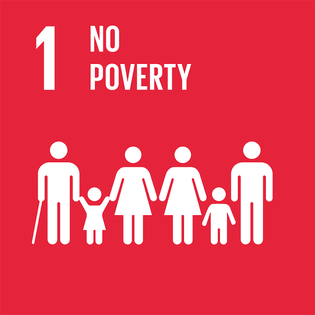 SDGs 1 No Poverty Color