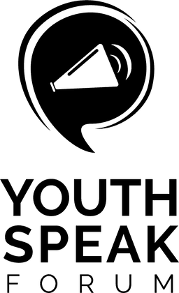 Youth Speak Forum Logo Vertical Black