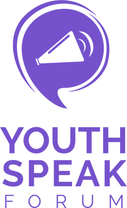 Youth Speak Forum Logo Vertical Color