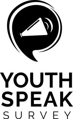 Youth Speak Survey Logo Vertical Black