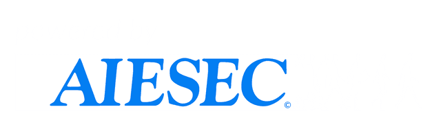Powered by AIESEC White Blue